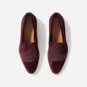 Everlane Velvet Modern Loafer in purple